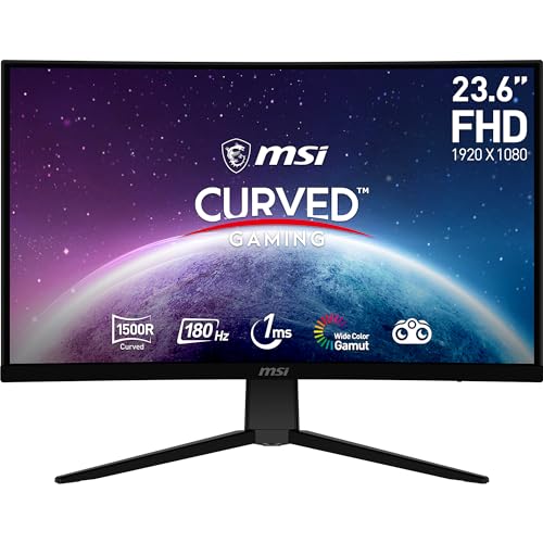 り*ん様 P*P様 MSI G2422C 23.6インチ カーブドモニター MSI G2422C 23.6 Inch FHD Curved Gaming Monitor - 1500R 1920